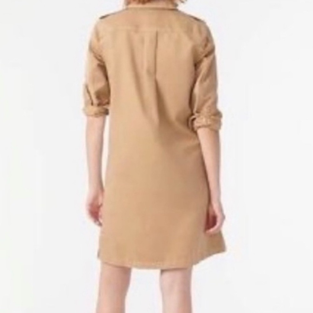 J. Crew Tan Long Sleeve Dress New never worn.
39”length, 19”pit to pit - Picture 2 of 5